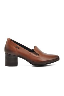 Светло-коричневые женские классические туфли на каблуке из кожи 1911902K Venüs Venus