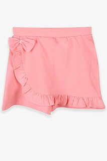 Юбка-шорты для девочек с оборками и бантиком лососевого цвета (для 1,5 лет) Breeze