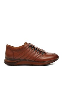 Светло-коричневые мужские кроссовки из натуральной кожи 197-P Ayakmod