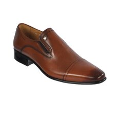 Светло-коричневые мужские классические туфли из натуральной кожи 3015-3 Fosco