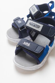Светящиеся легкие детские сандалии темно-синего цвета с анатомической формой для мальчиков MİNİPİCCO Minipicco