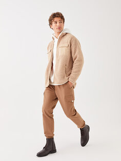 Мужские брюки карго из габардина Standard Mold LCW Casual, светло-коричневый