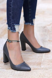 Женские туфли на каблуке объемом 8 см 137029-311 AYAKLAND, серый