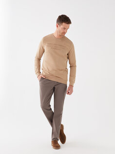 Мужские брюки чинос стандартного кроя LCWAIKIKI Classic, коричневый
