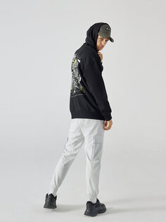 Мужские брюки-карго приталенного кроя LCW Casual, светло-серый