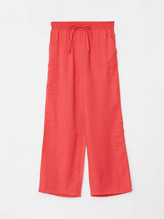Женские удобные прямые брюки прямого кроя LCW Modest, красный