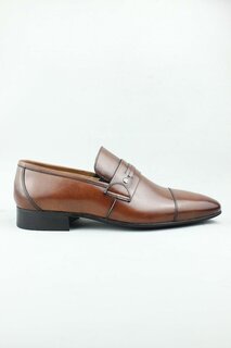Мужские классические туфли из натуральной кожи Davion ÖSY Serdar Yeşil, тан-черный