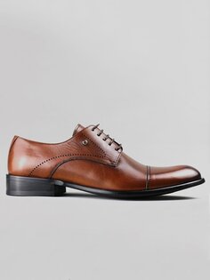 Мужские классические туфли Tunga из натуральной кожи ÖSY Serdar Yeşil, тан-черный