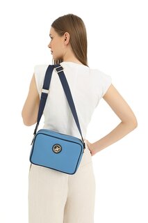 Синяя женская сумка через плечо 05Bhpc8012-M Beverly Hills Polo Club