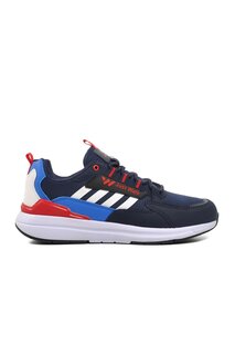 Мужские кроссовки Medel темно-сине-бело-красные на шнуровке Walkway
