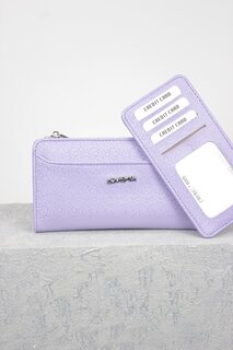 Женский кошелек Glamour с дополнительным отделением для карт Loventa, сирень