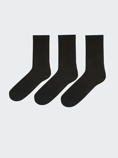 Мужские носки, 3 предмета LCW ACCESSORIES, черный