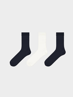 Мужские носки, 3 предмета LCW ECO, темно-синий