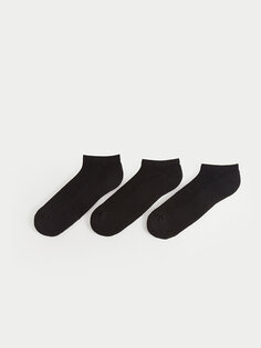 Мужские носки-пинетки, 3 пары носков LCW ACCESSORIES, черный