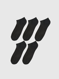 Мужские носки-пинетки, 5 шт. LCW ACCESSORIES, новый черный