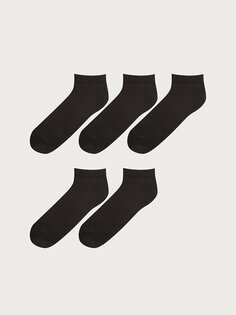 Мужские носки-пинетки, 5 шт. LCW ACCESSORIES, черный