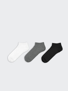 Мужские носки-пинетки, 3 пары носков LCW ECO, серый меланж