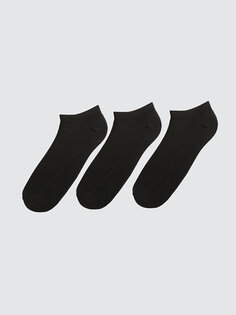 Мужские носки-пинетки, 3 пары носков LCW ACCESSORIES, черный