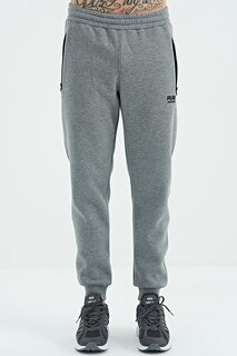 Мужские спортивные брюки Cesar Grey Melange с карманом на молнии AIR JONES