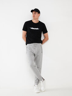 Мужские спортивные штаны Slim Fit для джоггеров LCW Casual, серый меланж