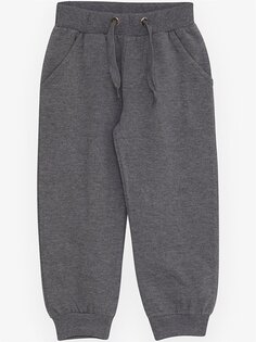 Спортивные брюки-джоггеры для мальчиков с эластичной резинкой на талии Breeze, темно-серый меланж