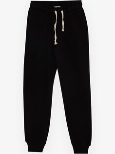 Спортивные брюки-джоггеры для мальчиков с эластичной резинкой на талии Breeze, черный