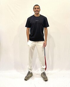 Мужские спортивные штаны с 3 нитками и отделкой SPR24EA74 Süperlife, экрю