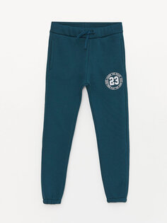 Спортивные брюки-джоггеры с принтом и эластичной резинкой на талии для мальчиков LCW ECO, масло