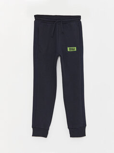 Спортивные брюки-джоггеры для мальчиков с эластичной резинкой на талии LCW ECO, темно-синий