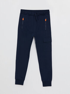 Спортивные брюки-джоггеры для мальчиков с эластичной резинкой на талии LCW Kids, новый темно-синий