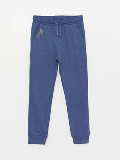 Спортивные брюки-джоггеры с принтом и эластичной резинкой на талии для мальчиков LCW ECO, бледно-голубой