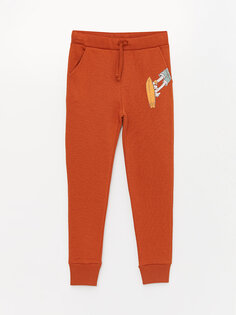 Спортивные брюки-джоггеры с принтом и эластичной резинкой на талии для мальчиков LCW ECO, плитка
