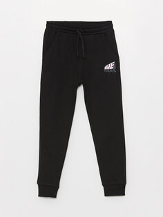 Спортивные брюки-джоггеры с принтом и эластичной резинкой на талии для мальчиков LCW ECO, новый черный