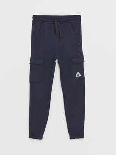 Спортивные брюки-карго для мальчиков с эластичной резинкой на талии LCW Kids, темно-синий
