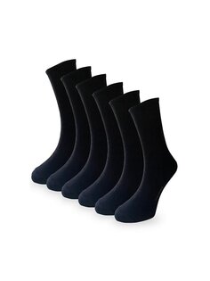 Мужские теннисные носки однотонные, черные, 6 предметов ÇORAP ÇEKMECESİ