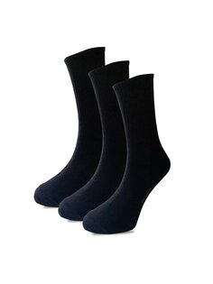 Мужские теннисные носки однотонные, черные, 3 предмета ÇORAP ÇEKMECESİ