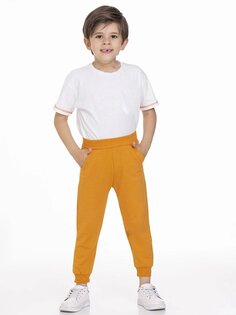 Спортивные штаны без принта 50707-2 MYHANNE, горчично-желтый