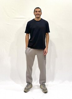 Мужские толстые спортивные штаны с флисовой подкладкой, 3 нити с принтом Brooklyn SPR24EA70 Süperlife, серый