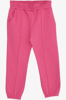 Спортивные штаны для девочек цвета фуксии с эластичным поясным карманом (1–4 года) Breeze