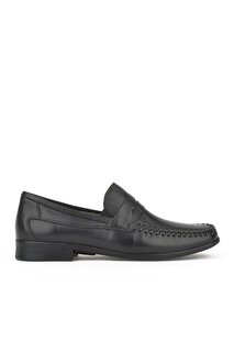 Мужские туфли из натуральной кожи 131122Z091 Черный Ziya Ayakkabı