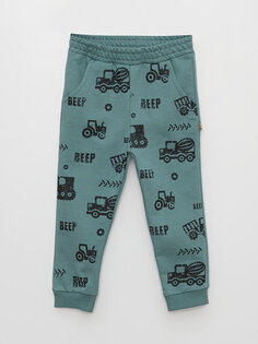 Спортивные штаны для маленьких мальчиков с принтом и эластичной резинкой на талии Mışıl Kids, масло