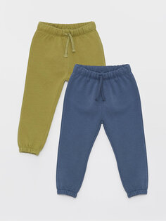Спортивные штаны для маленьких мальчиков с эластичной резинкой на талии, 2 шт. LCW baby, индиго