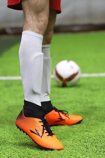 Мужские футбольные бутсы Simav HM High-Rise Socks Astroturf Lig, апельсин