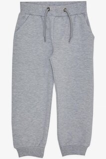 Спортивные штаны для мальчика с карманом светло-серого меланжа (3–8 лет) Breeze, серо-бежевый