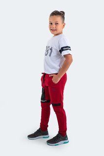 Спортивные штаны для мальчиков DESI красные SLAZENGER