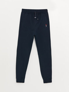 Спортивные штаны для мальчиков с вышивкой и эластичной резинкой на талии SOUTHBLUE, темно-синий