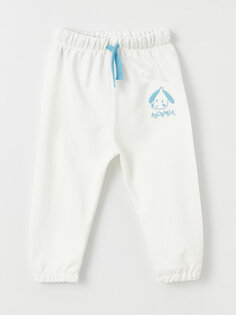 Спортивные штаны для мальчиков с вышивкой и эластичным поясом LCW ECO, белый