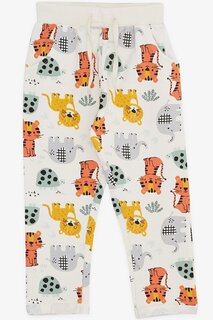Спортивные штаны для мальчиков кремового цвета с рисунком милых животных (1–4 года) Breeze
