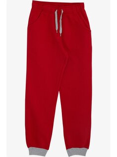 Спортивные штаны для мальчиков с эластичным поясом Breeze, красный
