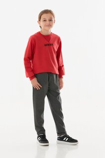 Спортивные штаны для мальчиков с эластичным поясом Fullamoda, антрацит